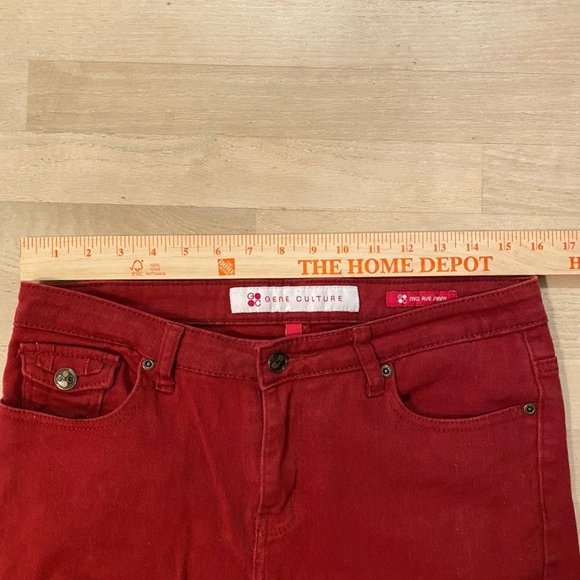 Gene Culture Red Jeans size 6 - Picture 3 of 4